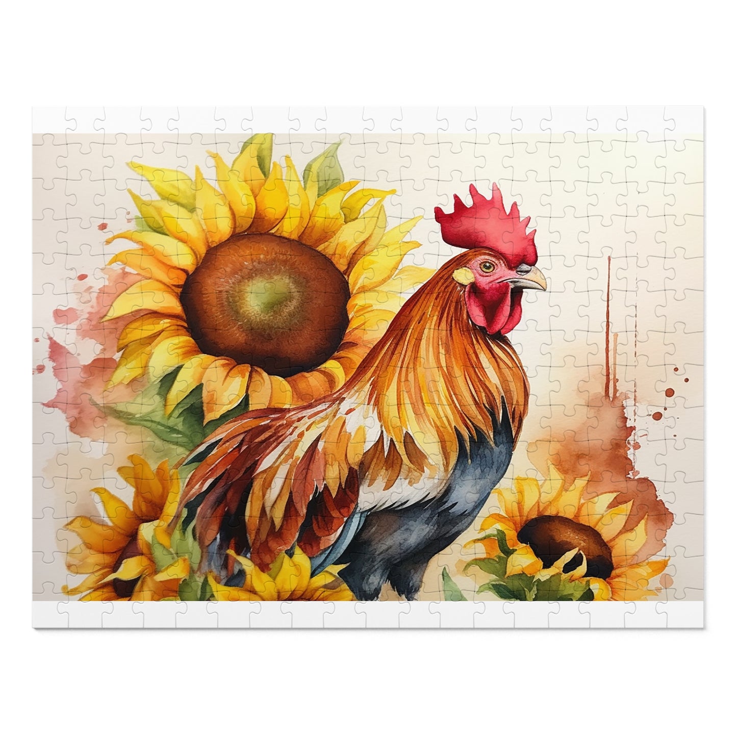 Jigsaw Puzzle, Chicken/Rooster, Personalised/Non-Personalised (30, 110, 252, 500,1000-Piece)