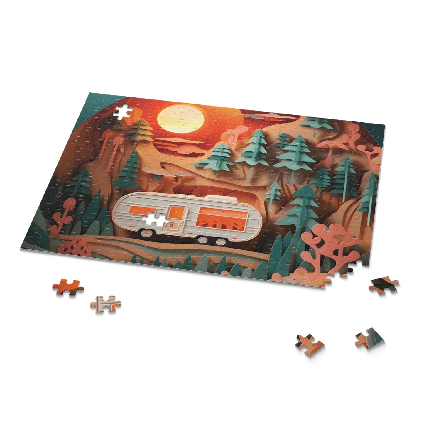 Puzzle, Camping, Caravan (120, 252, 500-Piece) awd-559