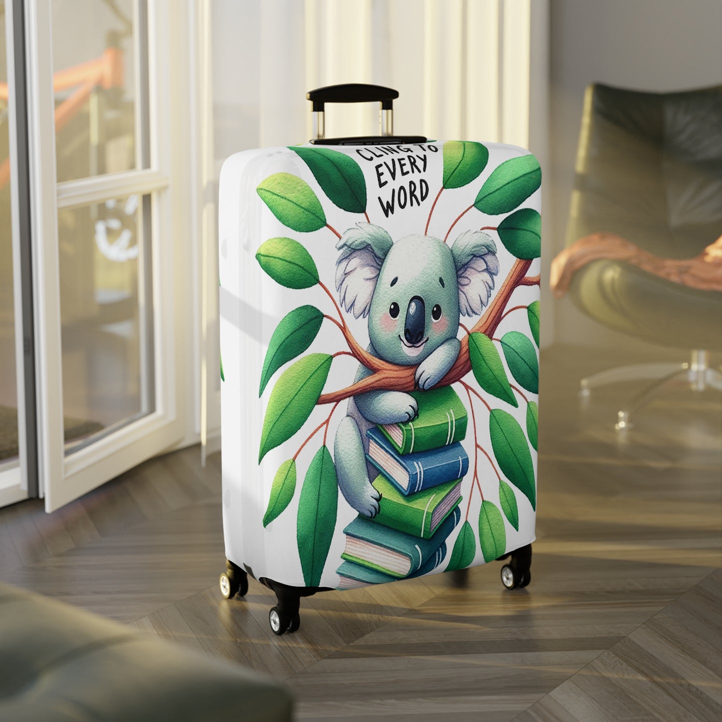 Luggage Cover, Koala, Cling to every word, awd-241