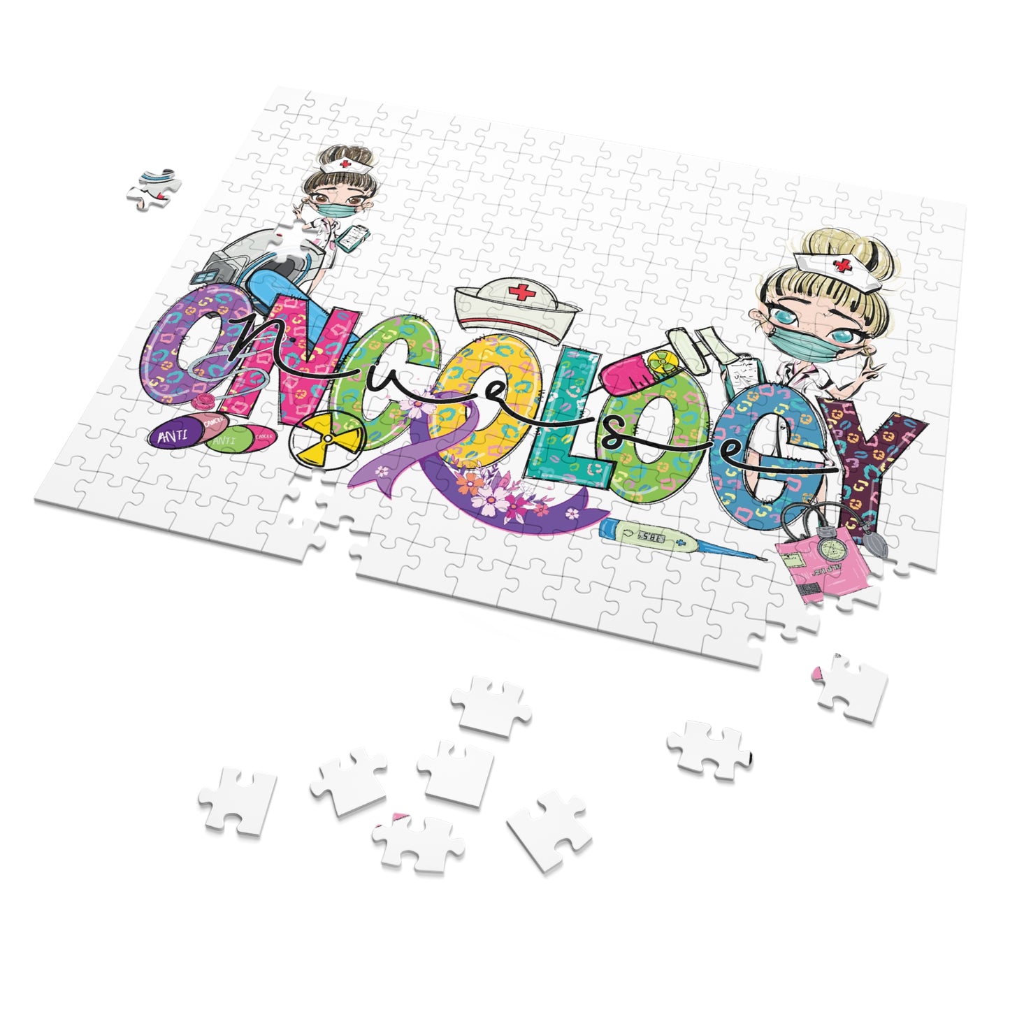 Jigsaw Puzzle, Oncology Nurse, Personalised/Non-Personalised (30, 110, 252, 500,1000-Piece)