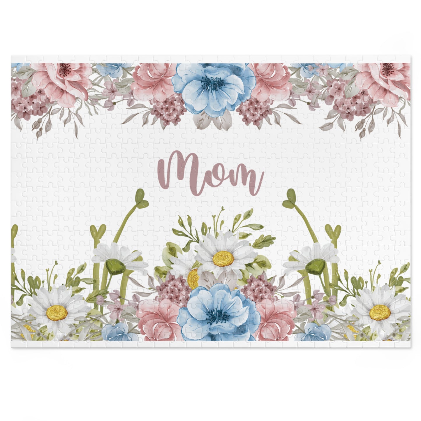 Jigsaw Puzzle, Floral, Mom, Personalised/Non-Personalised (30, 110, 252, 500,1000-Piece)