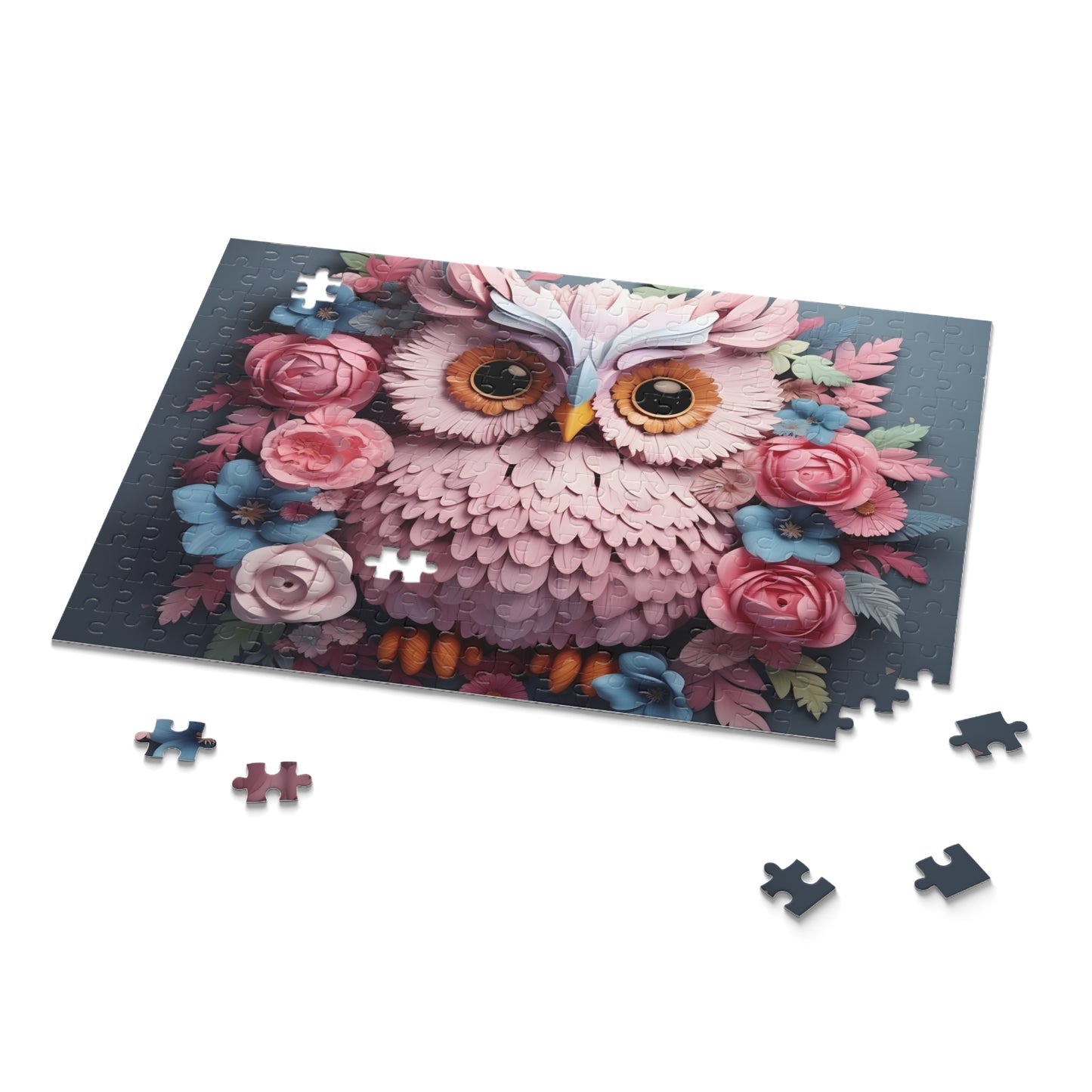 Personalised/Non-Personalised Puzzle, Owl (120, 252, 500-Piece)