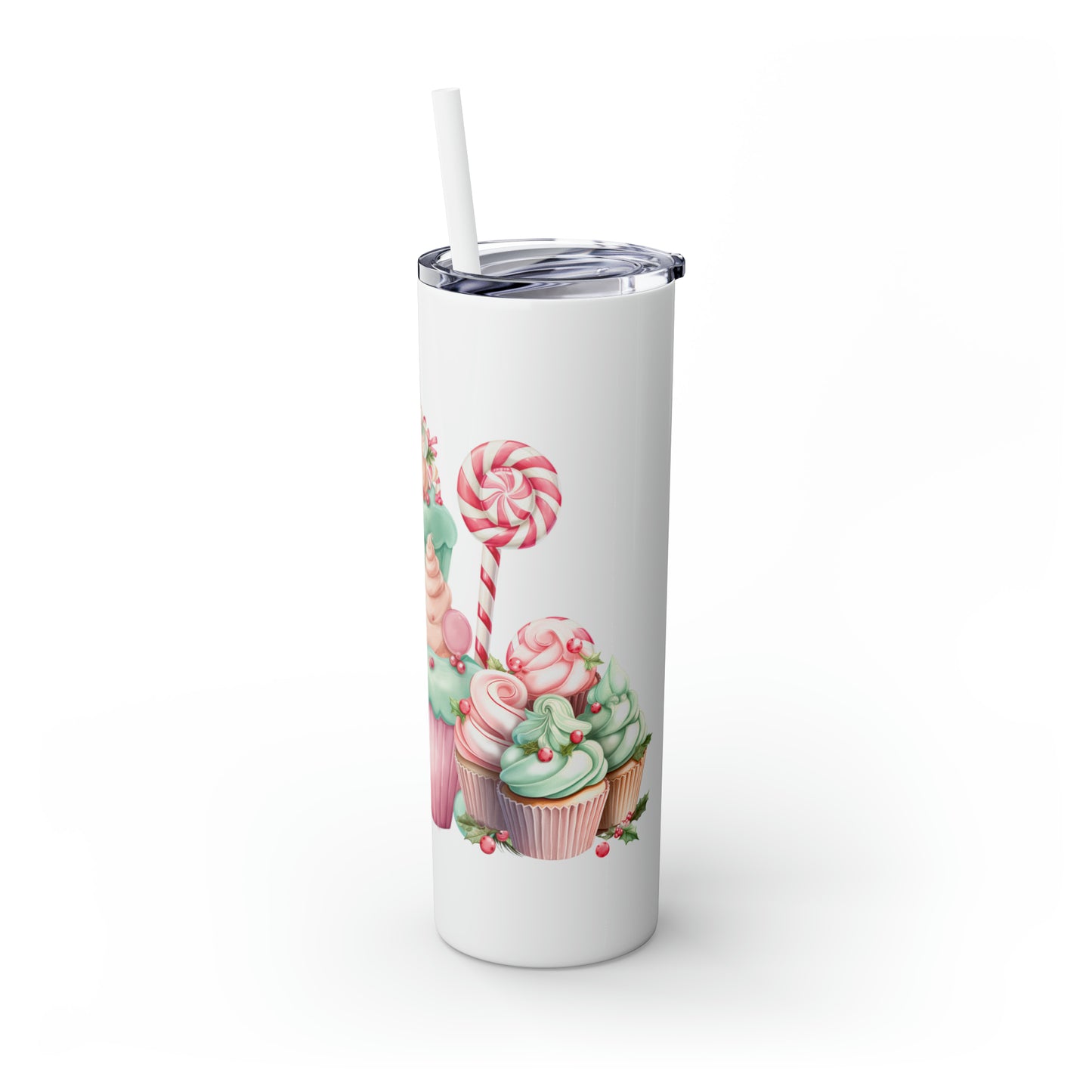 Skinny Tumbler with Straw, 20oz, Sweet Treat