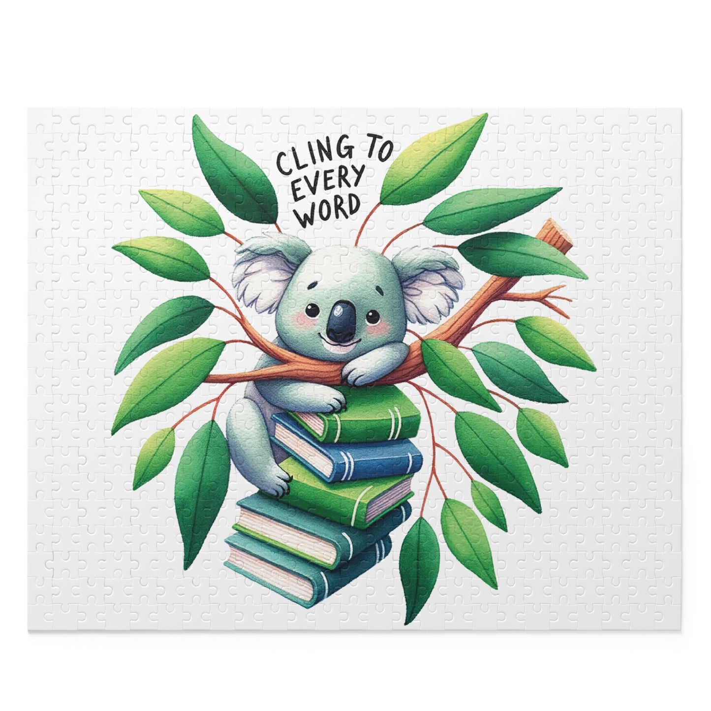 Personalised/Non-Personalised Puzzle, Koala, Cling to every Word (120, 252, 500-Piece)