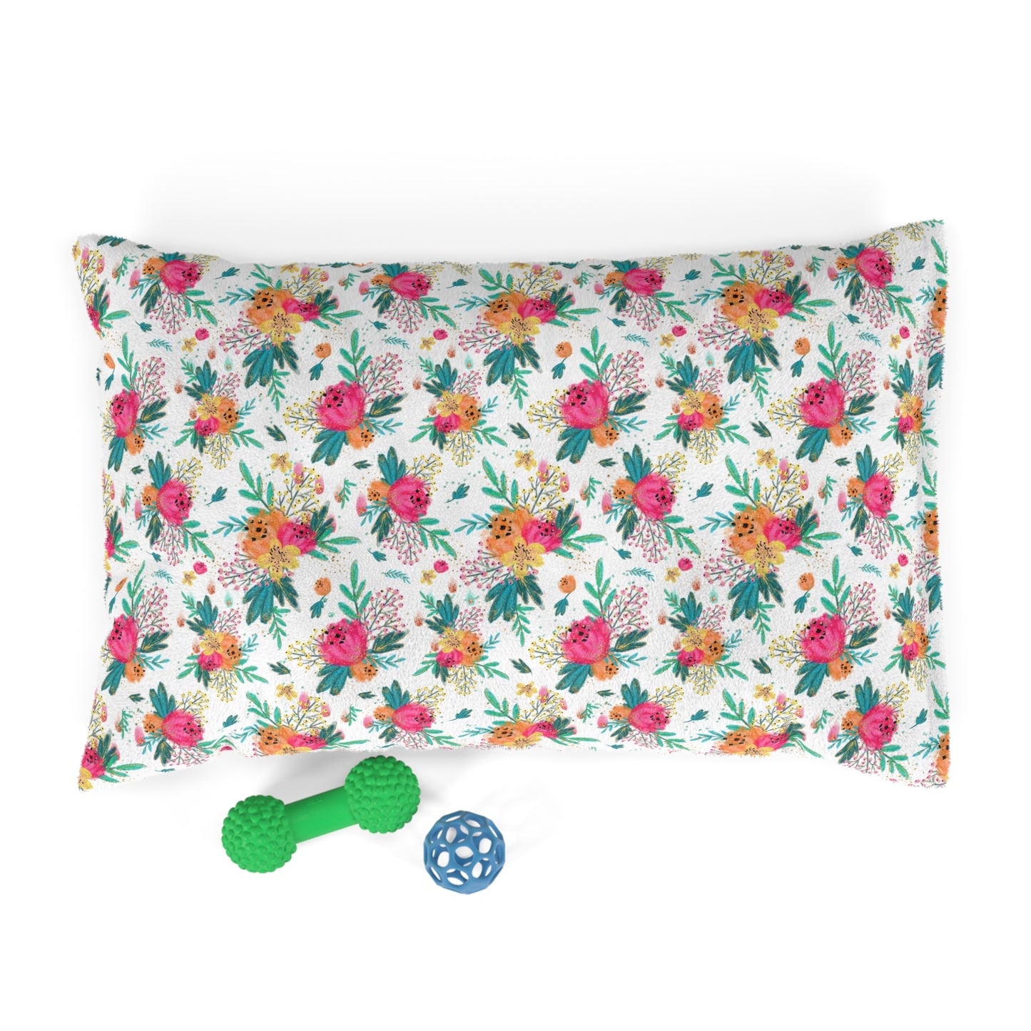 Luxury Pet Bed, feather soft fleece, Australian Floral