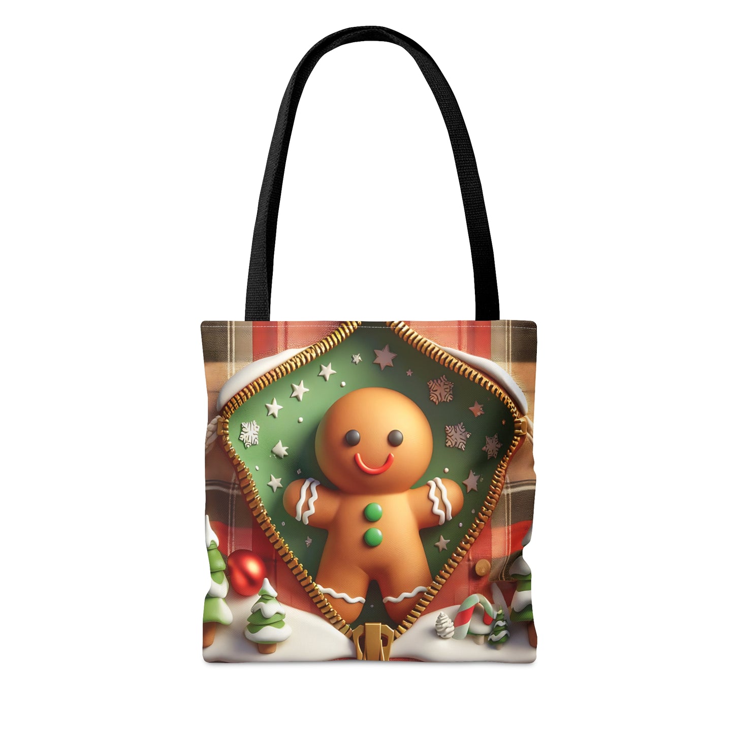 Tote Bag, Christmas, Gingerbread Man