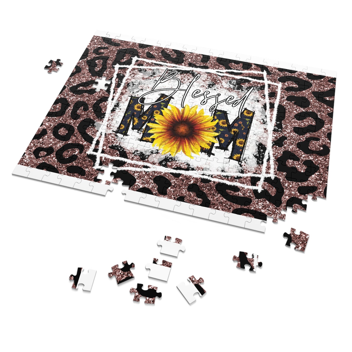 Jigsaw Puzzle, Sunflower, Mom, Personalised/Non-Personalised (30, 110, 252, 500,1000-Piece)