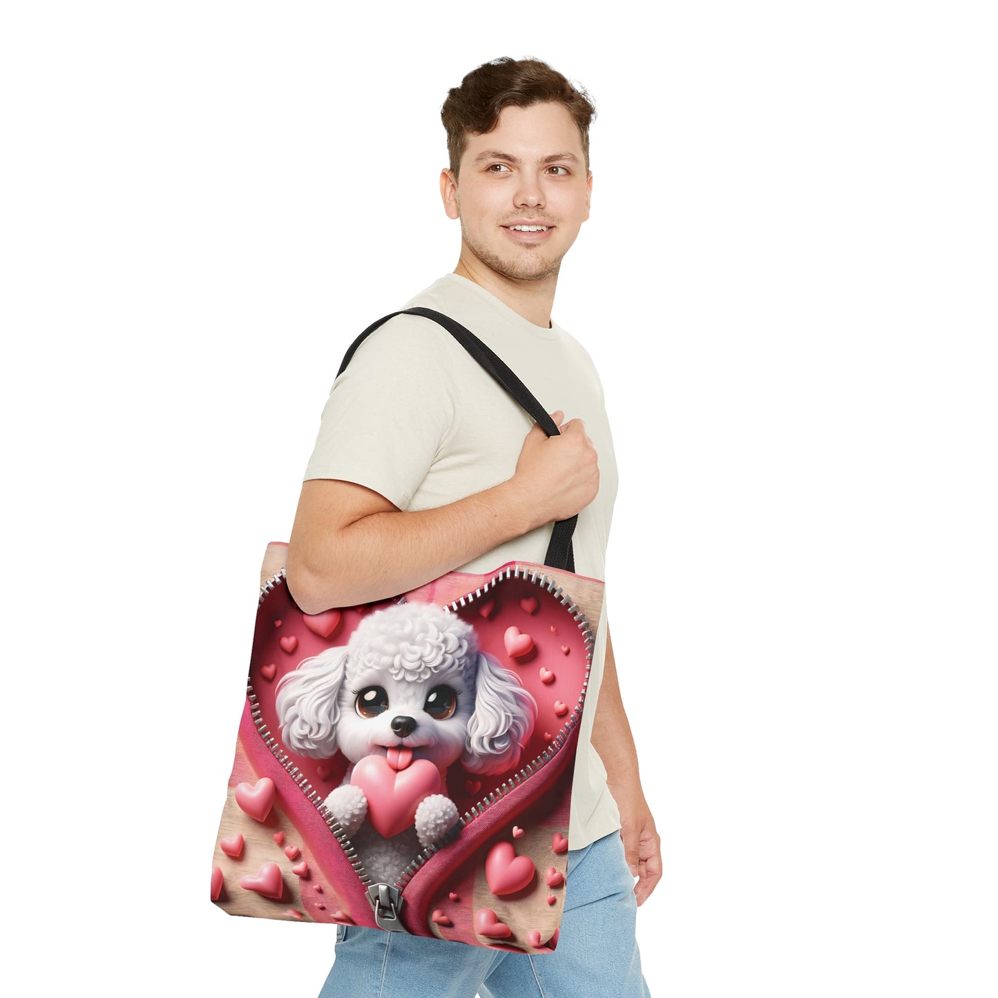 Tote Bag, Cute Dog, Personalised/Non-Personalised Tote bag