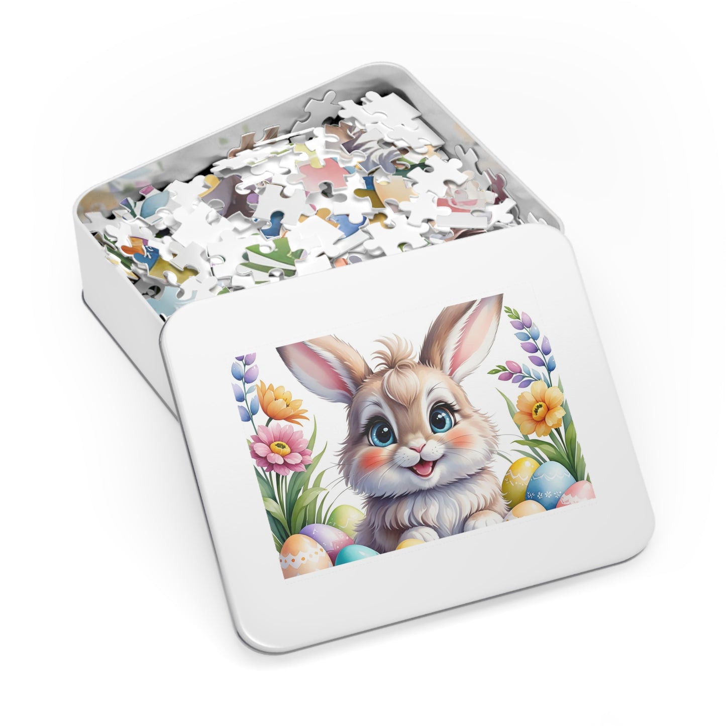 Puzzle, Easter, Rabbit, Personalised/Non-Personalised (30, 110, 252, 500,1000-Piece) awd-653