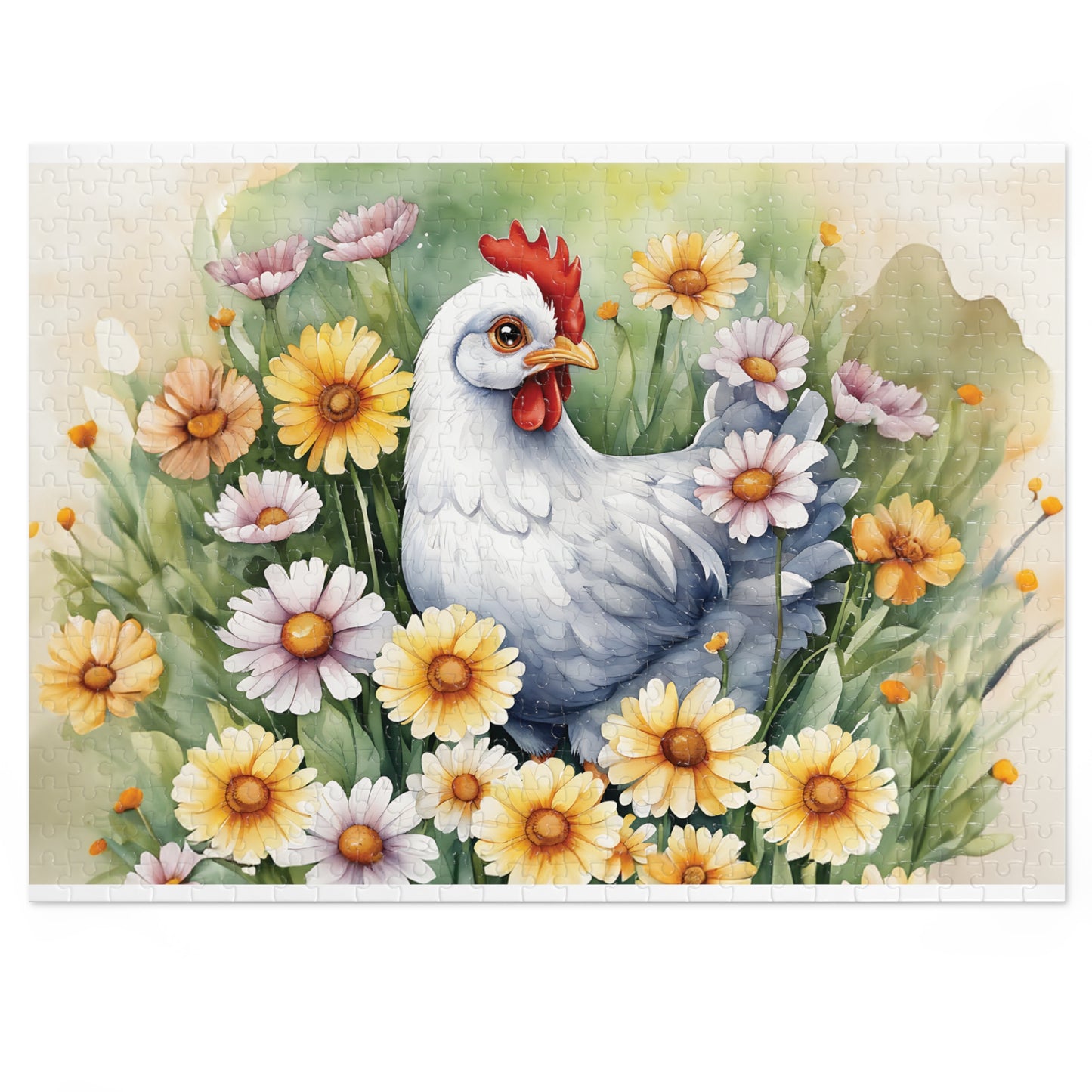 Jigsaw Puzzle, Western, Chicken, Personalised/Non-Personalised (30, 110, 252, 500,1000-Piece)