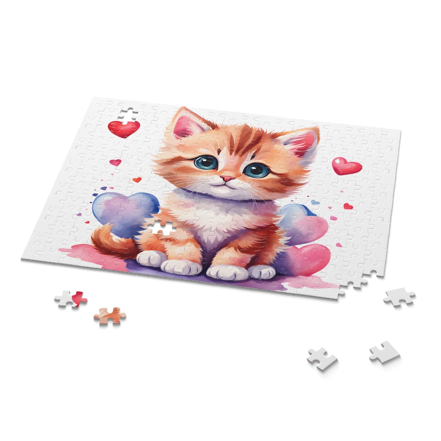 Personalised/Non-Personalised Puzzle, Cat (120, 252, 500-Piece)