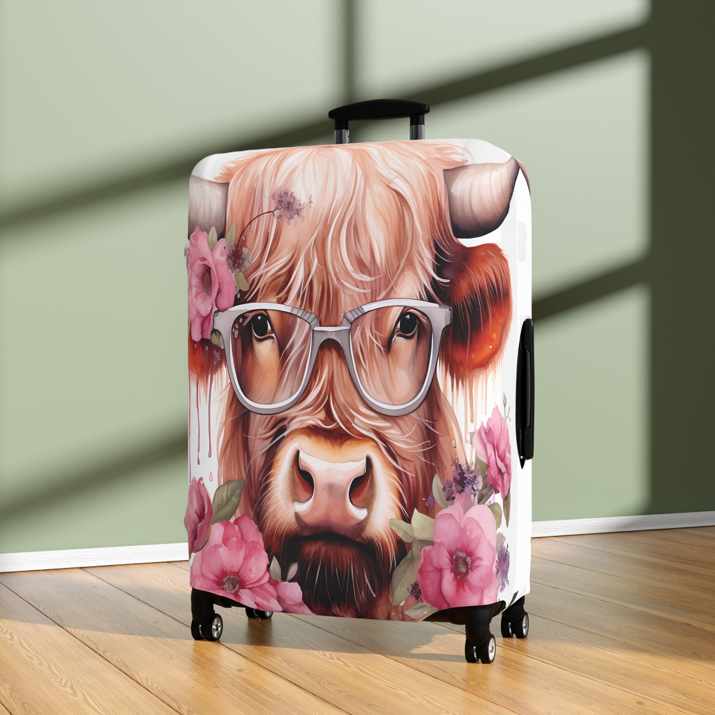 Luggage Cover, Highland Cow, awd-011