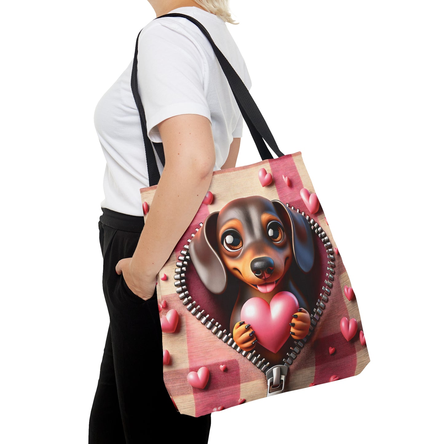 Tote Bag, Cute Dog, Personalised/Non-Personalised Tote bag