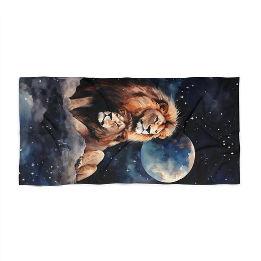 Beach Towel, Lions, Polycotton Towel, 2 sizes Available