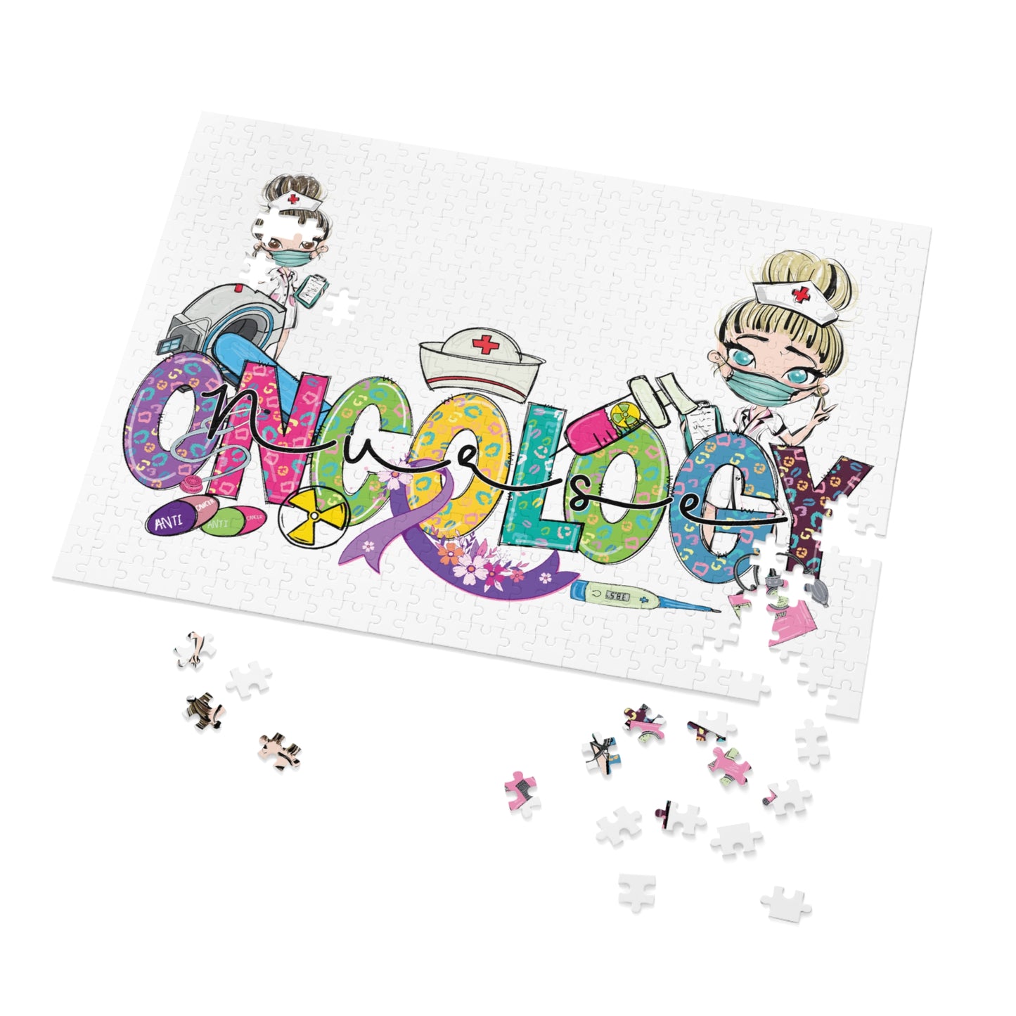 Jigsaw Puzzle, Oncology Nurse, Personalised/Non-Personalised (30, 110, 252, 500,1000-Piece)