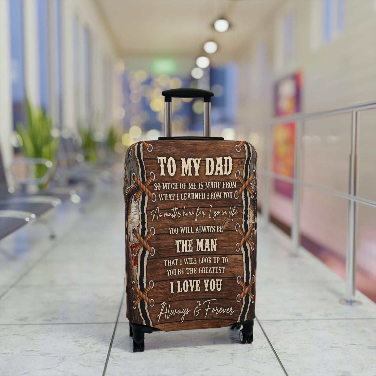 Luggage Cover, Dad Quote, awd-205