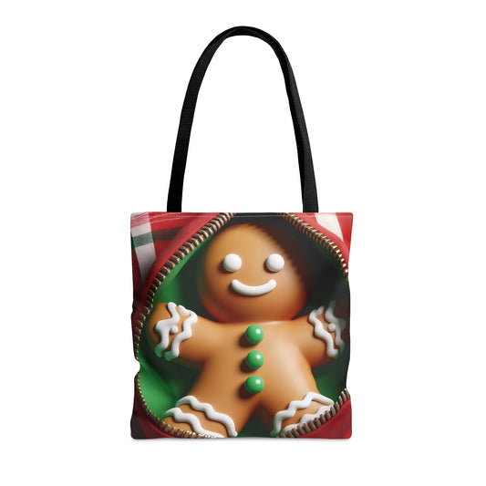 Tote Bag, Christmas, Gingerbread Man