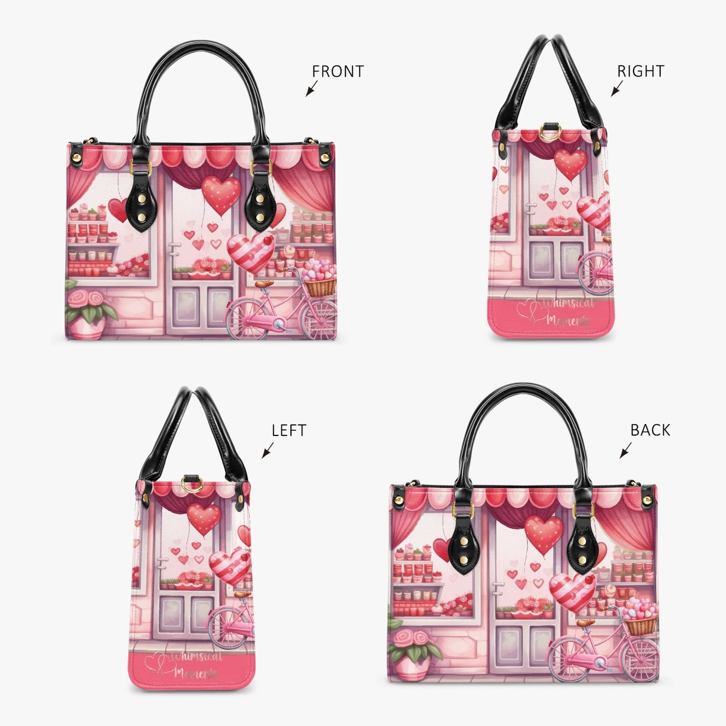 Women's Tote Bag - Candy Floss - Sugar Rush Heart Balloon