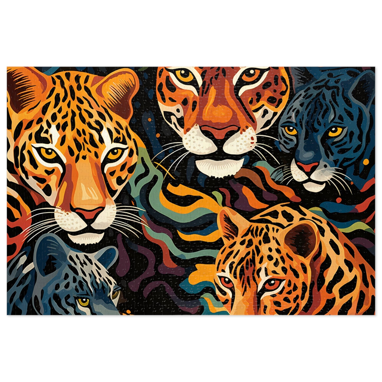 Jigsaw Puzzle, Leopard, Personalised/Non-Personalised (30, 110, 252, 500,1000-Piece)