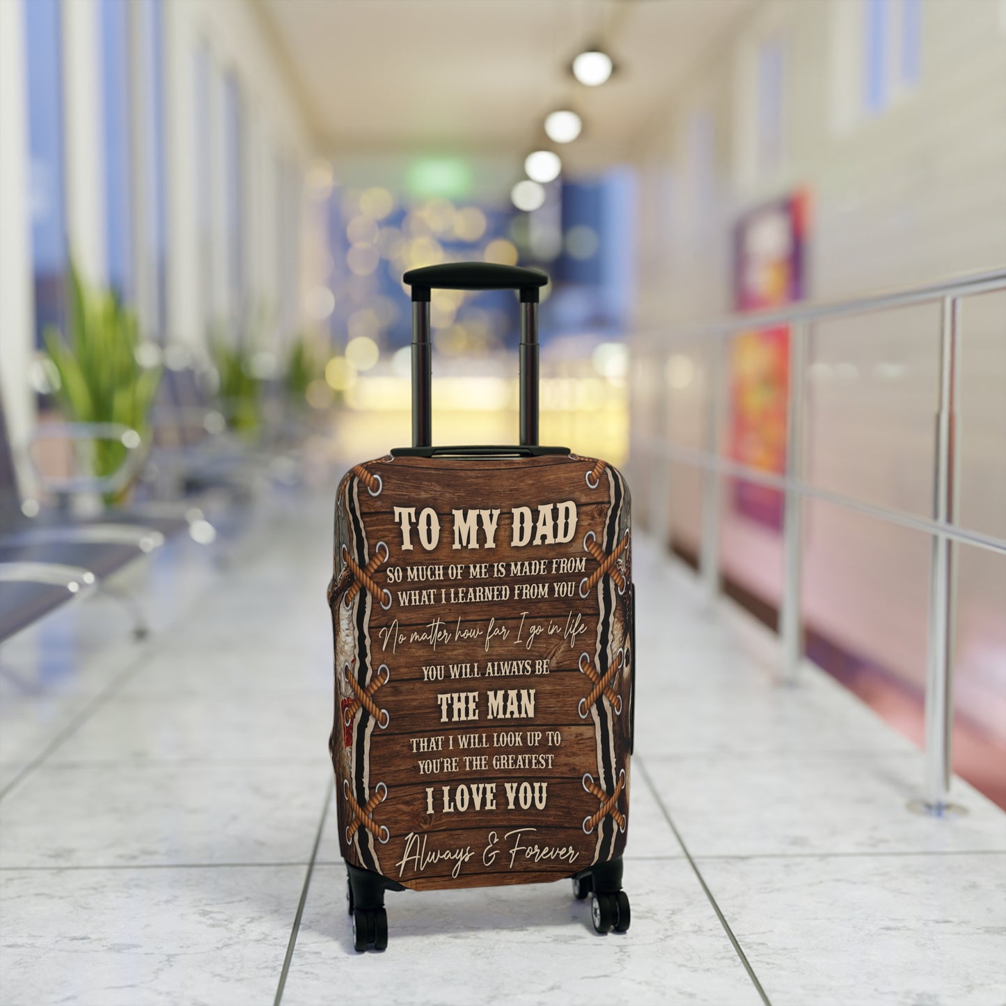 Luggage Cover, Dad Quote, awd-205