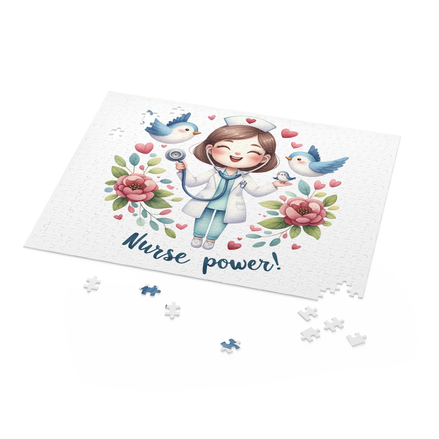 Personalised/Non-Personalised Puzzle, Nurse (120, 252, 500-Piece)