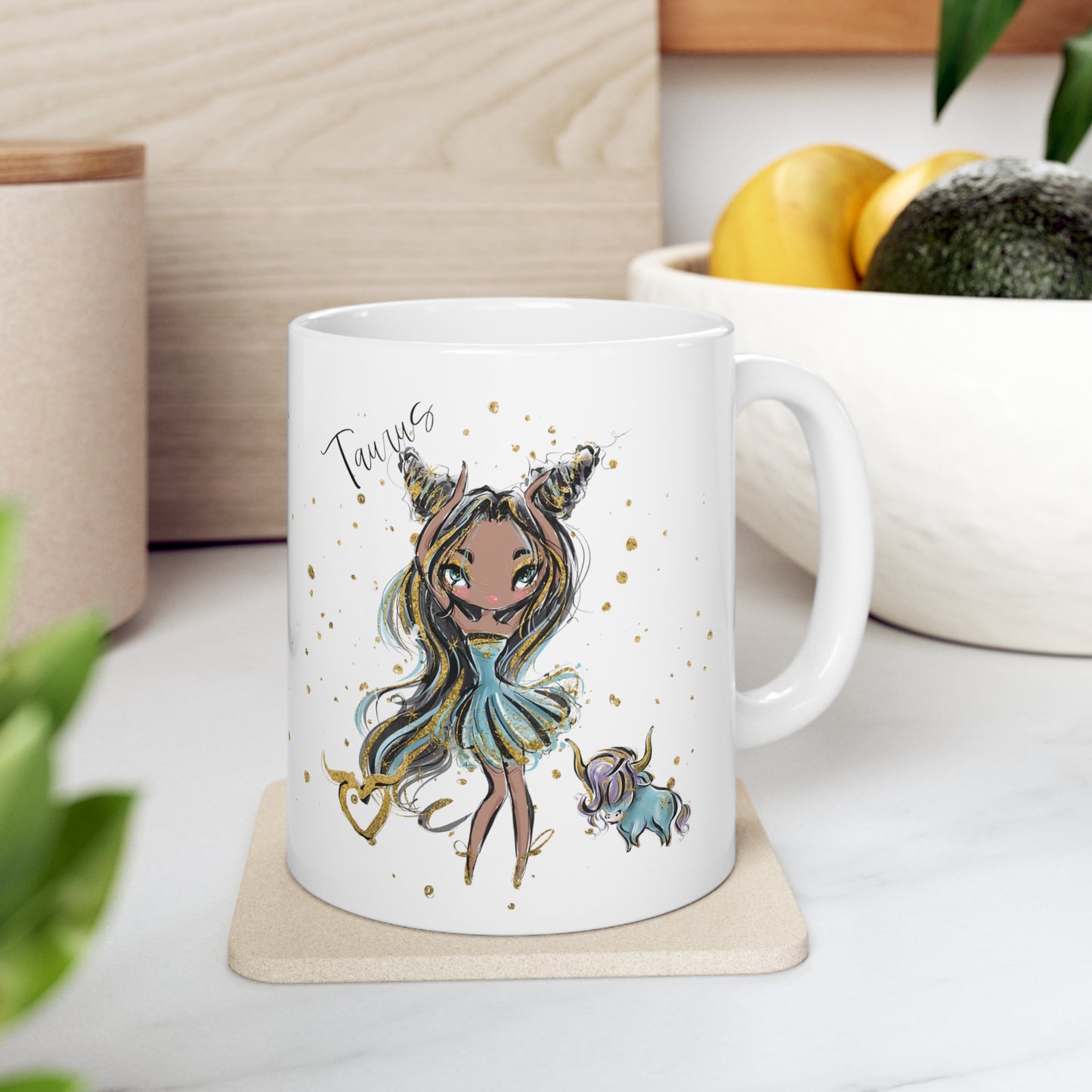 Zodiac Sign, Taurus, Ceramic Mug 11oz