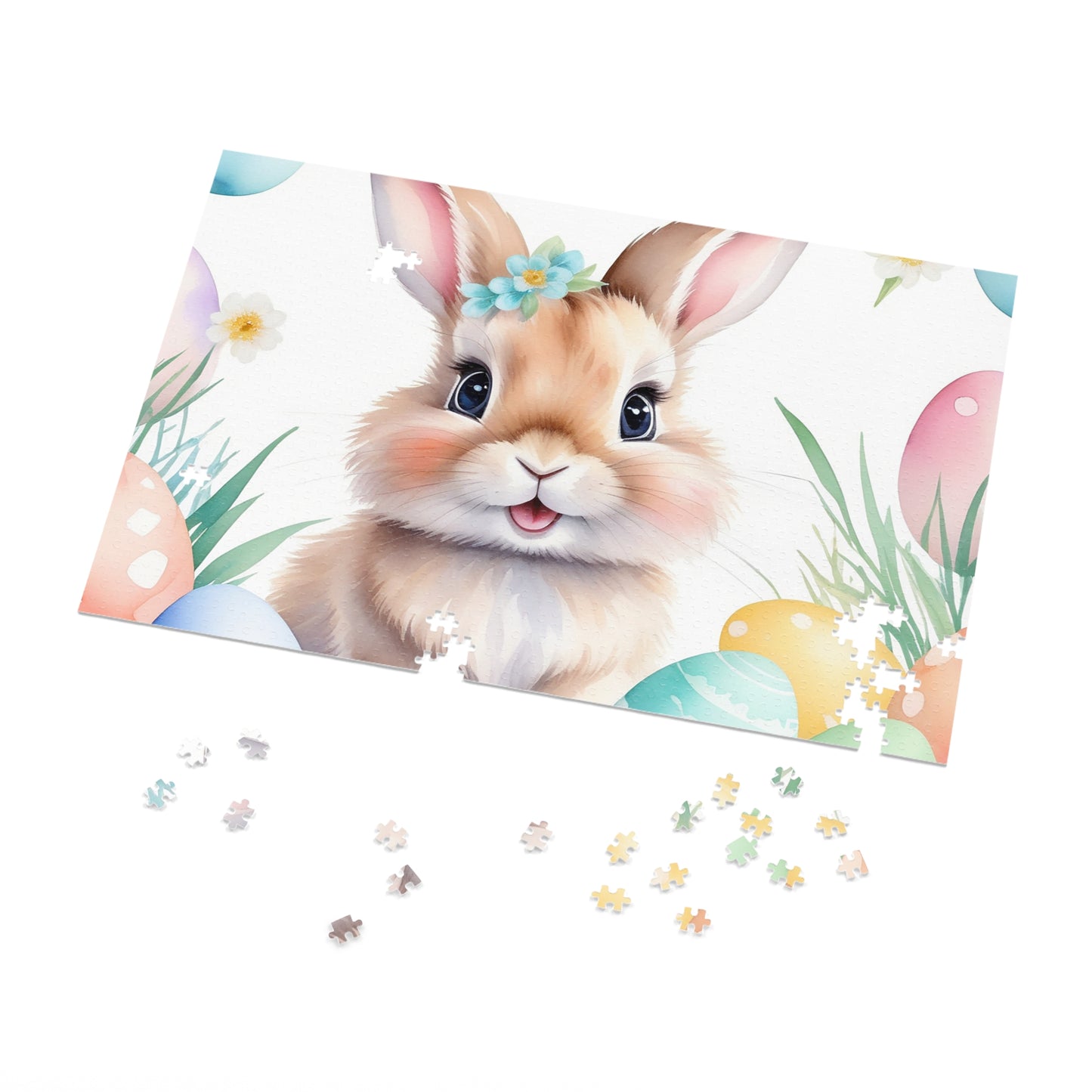 Puzzle, Easter, Rabbit, Personalised/Non-Personalised (30, 110, 252, 500,1000-Piece) awd-651