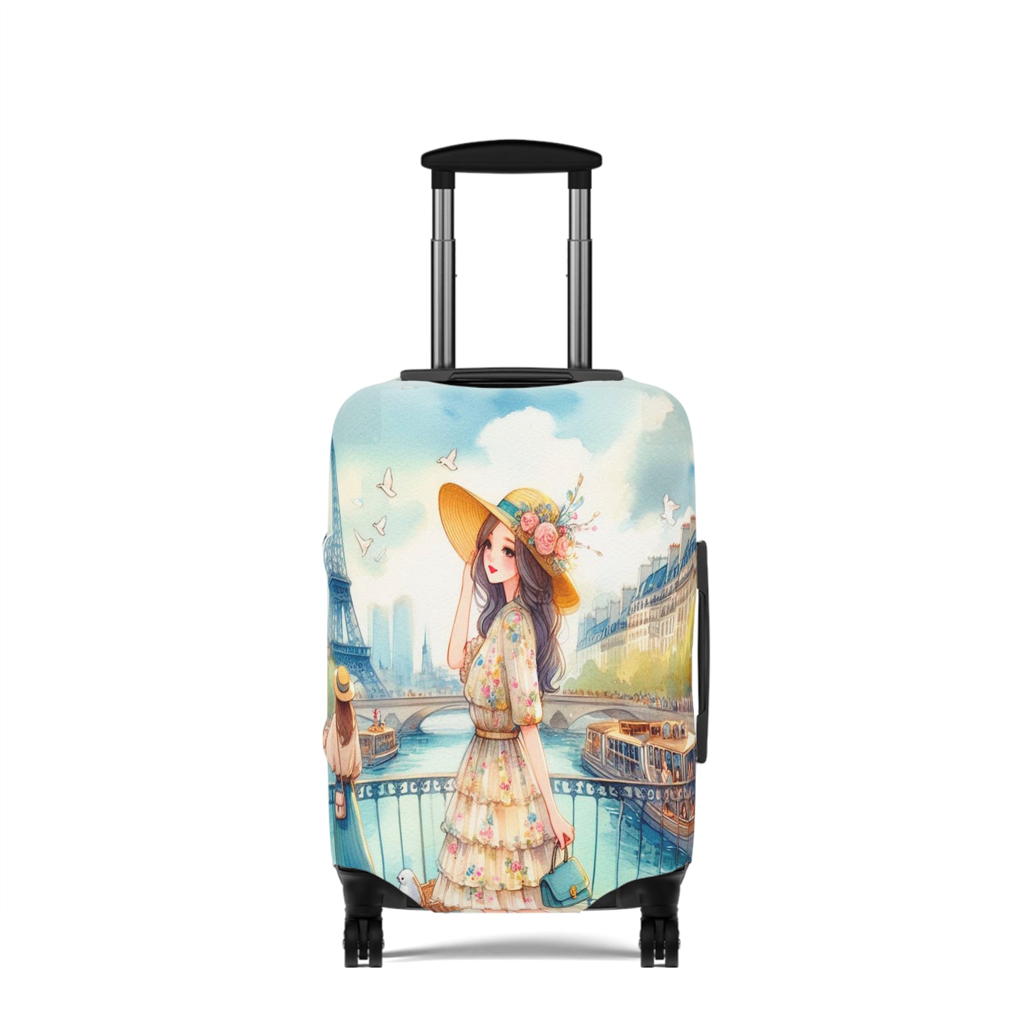 Luggage Cover, Just a Girl Who loves Travelling, awd-2109