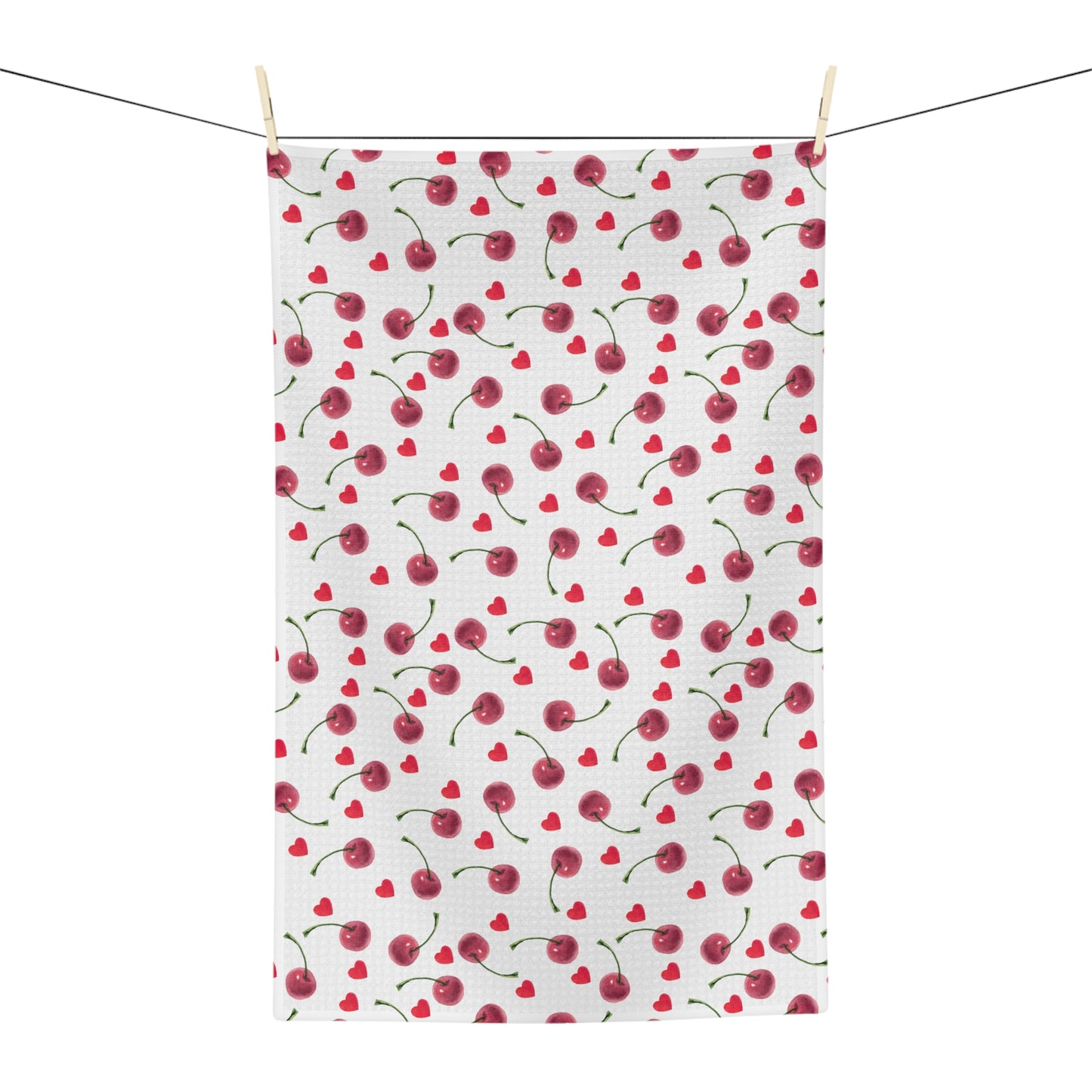 Microfiber Tea Towel Cherries