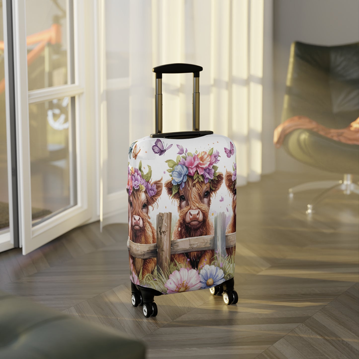 Luggage Cover, Highland Cow, awd-1764