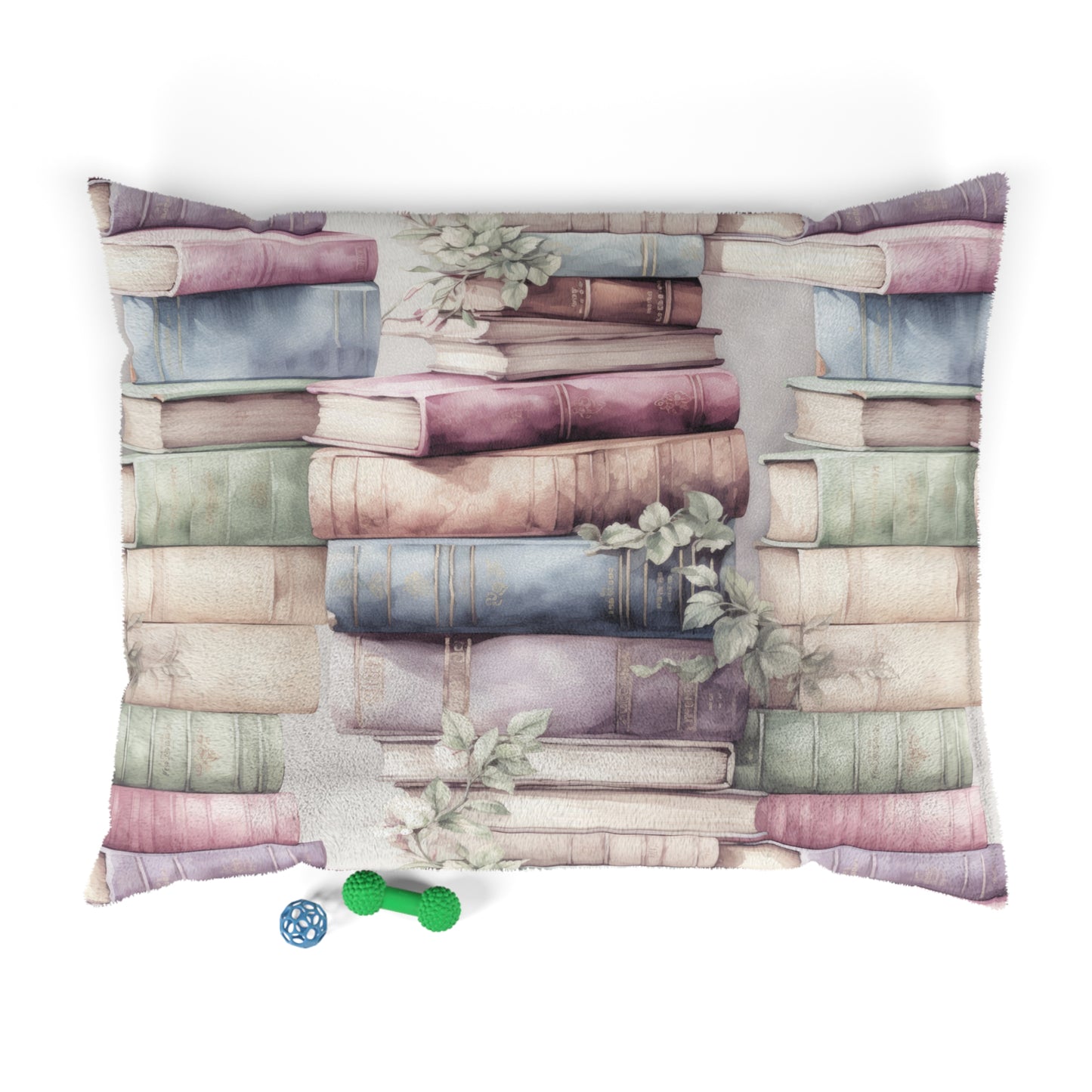 Luxury Pet Bed, feather soft fleece Book Lovers