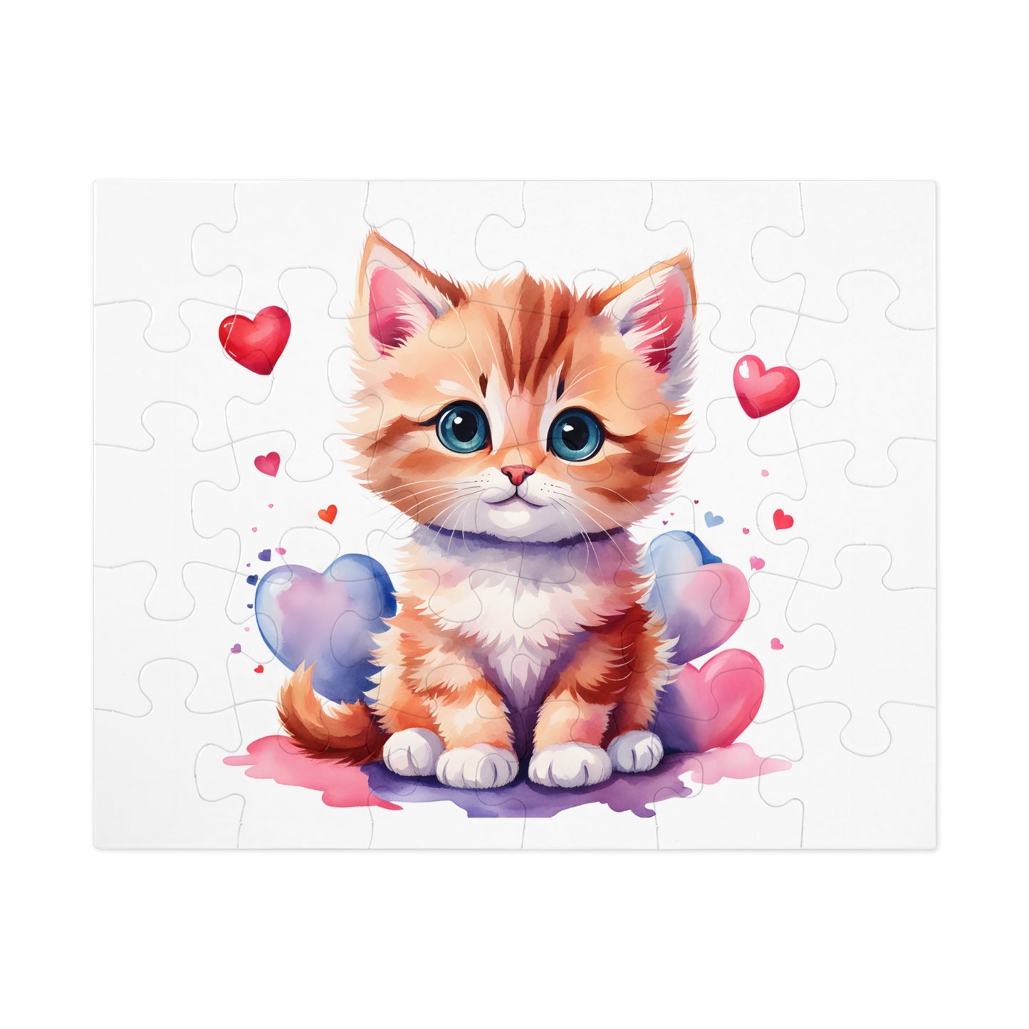 Jigsaw Puzzle, Cat, Personalised/Non-Personalised (30, 110, 252, 500,1000-Piece)