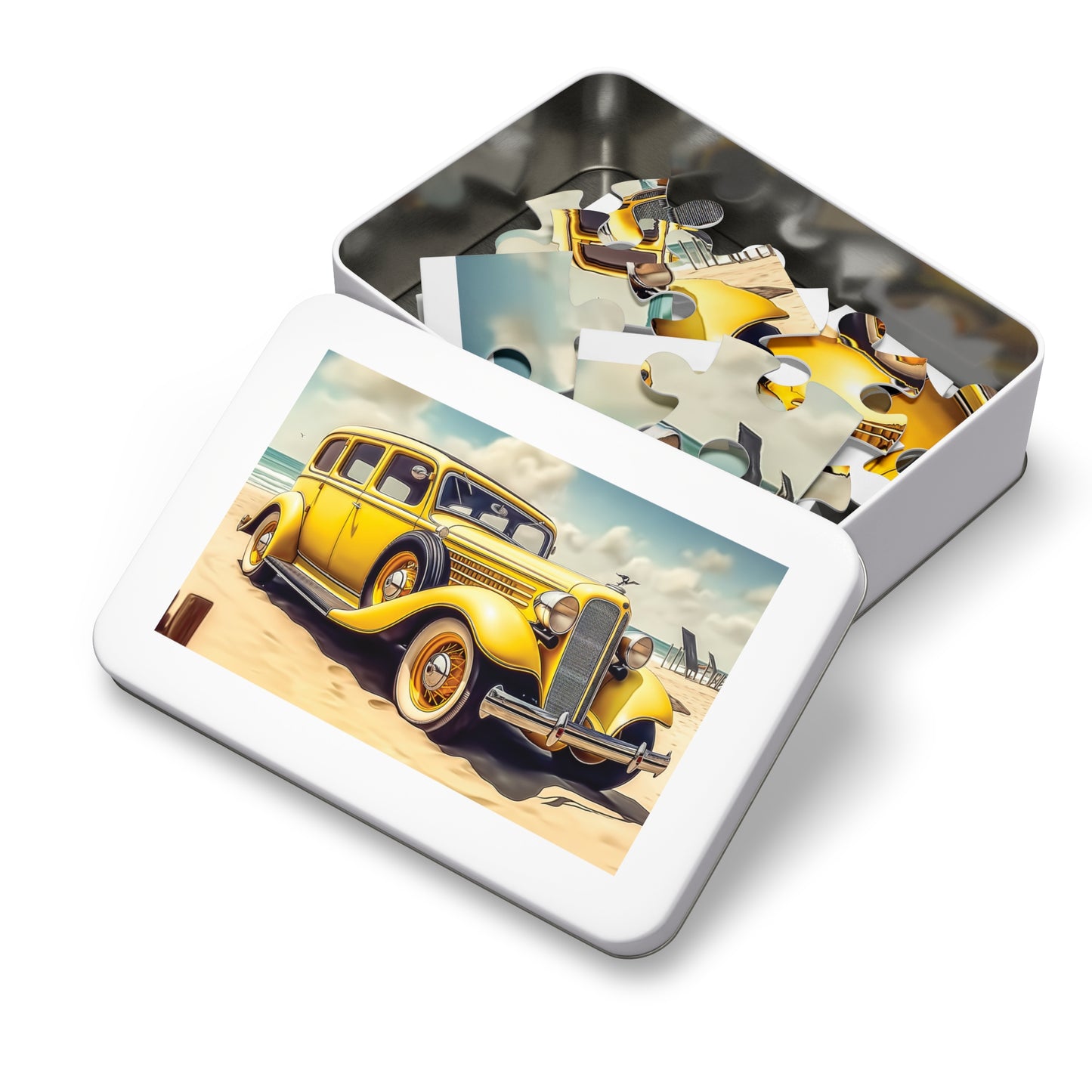 Jigsaw Puzzle, Vintage Car, Personalised/Non-Personalised (30, 110, 252, 500,1000-Piece)