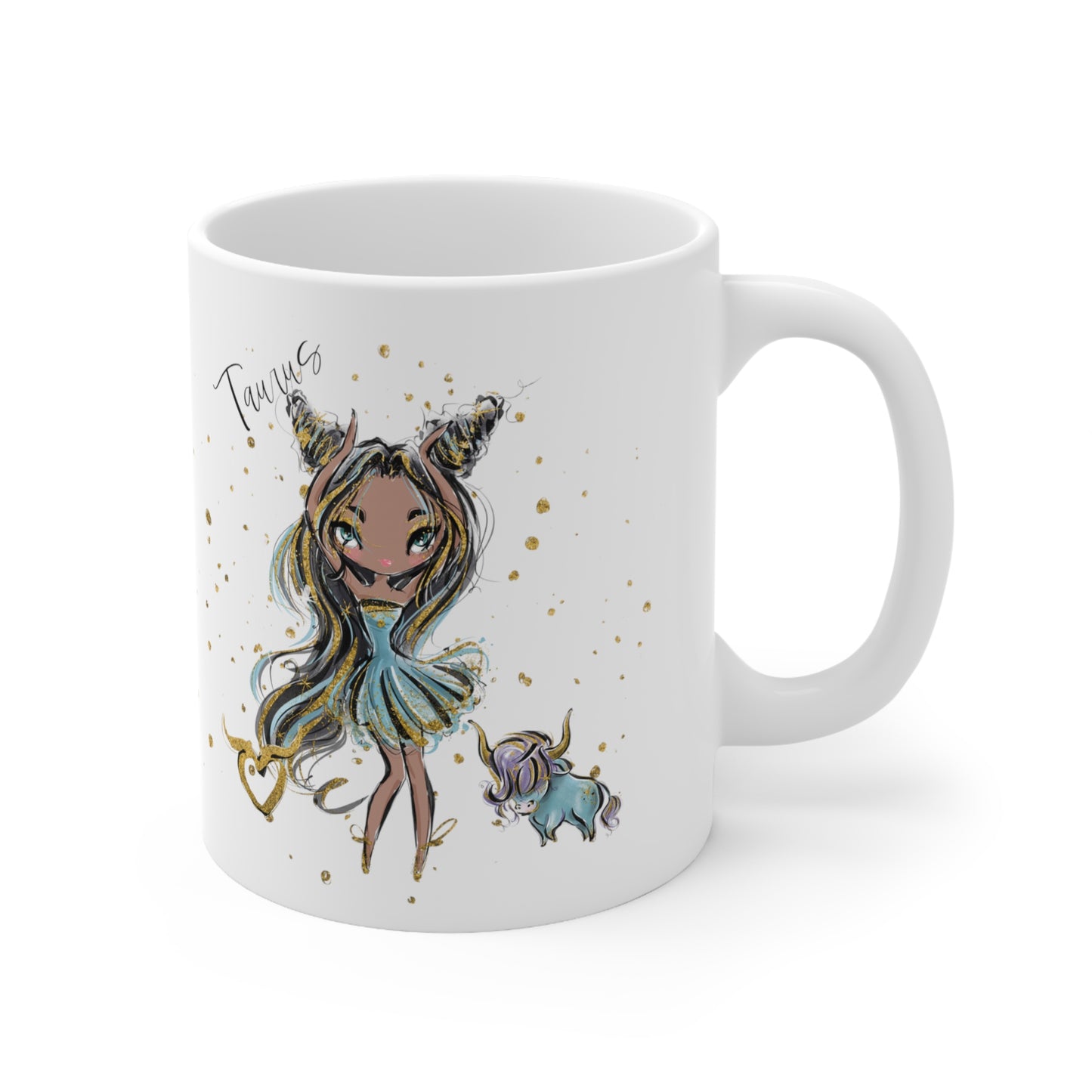 Zodiac Sign, Taurus, Ceramic Mug 11oz