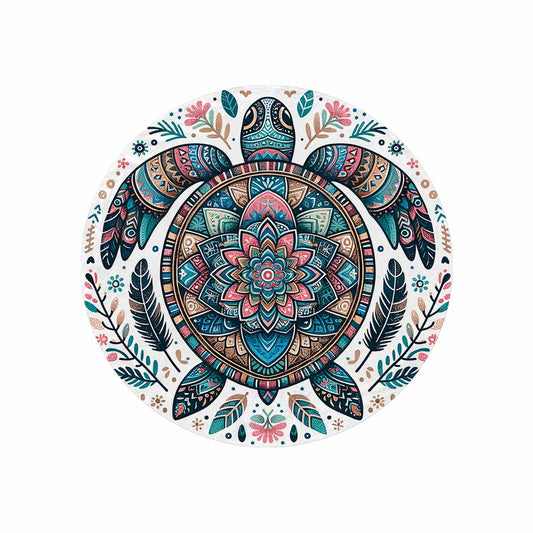 Mandella_Turtle_Awd35150  Circular Micro Fleece Blanket 60"
