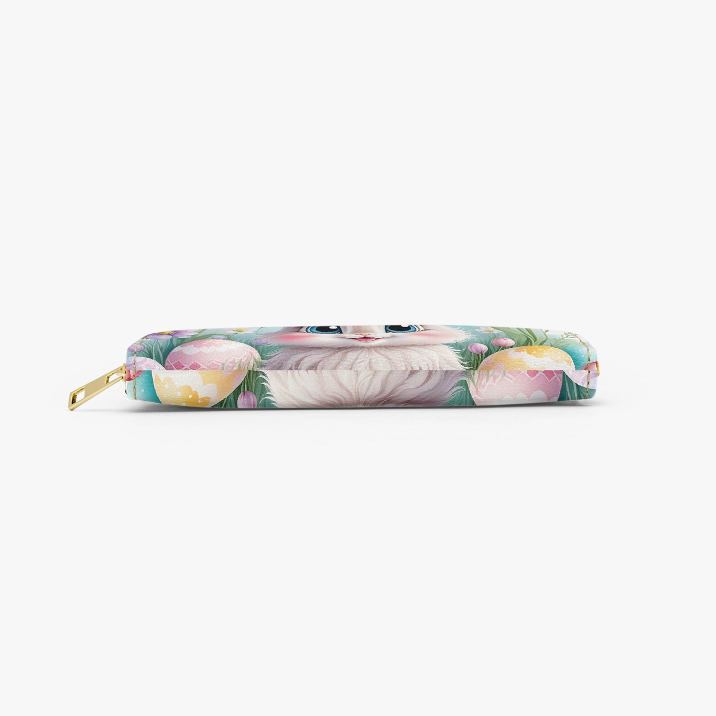 Long Type Zipper Purse, Easter, Rabbit, awd-648