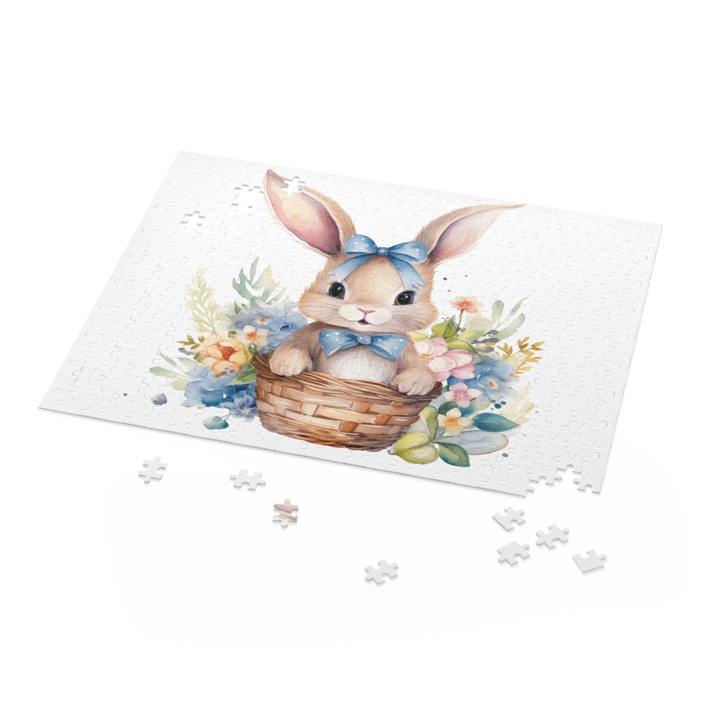 Personalised/Non-Personalised Puzzle, Easter Bunny (120, 252, 500-Piece)