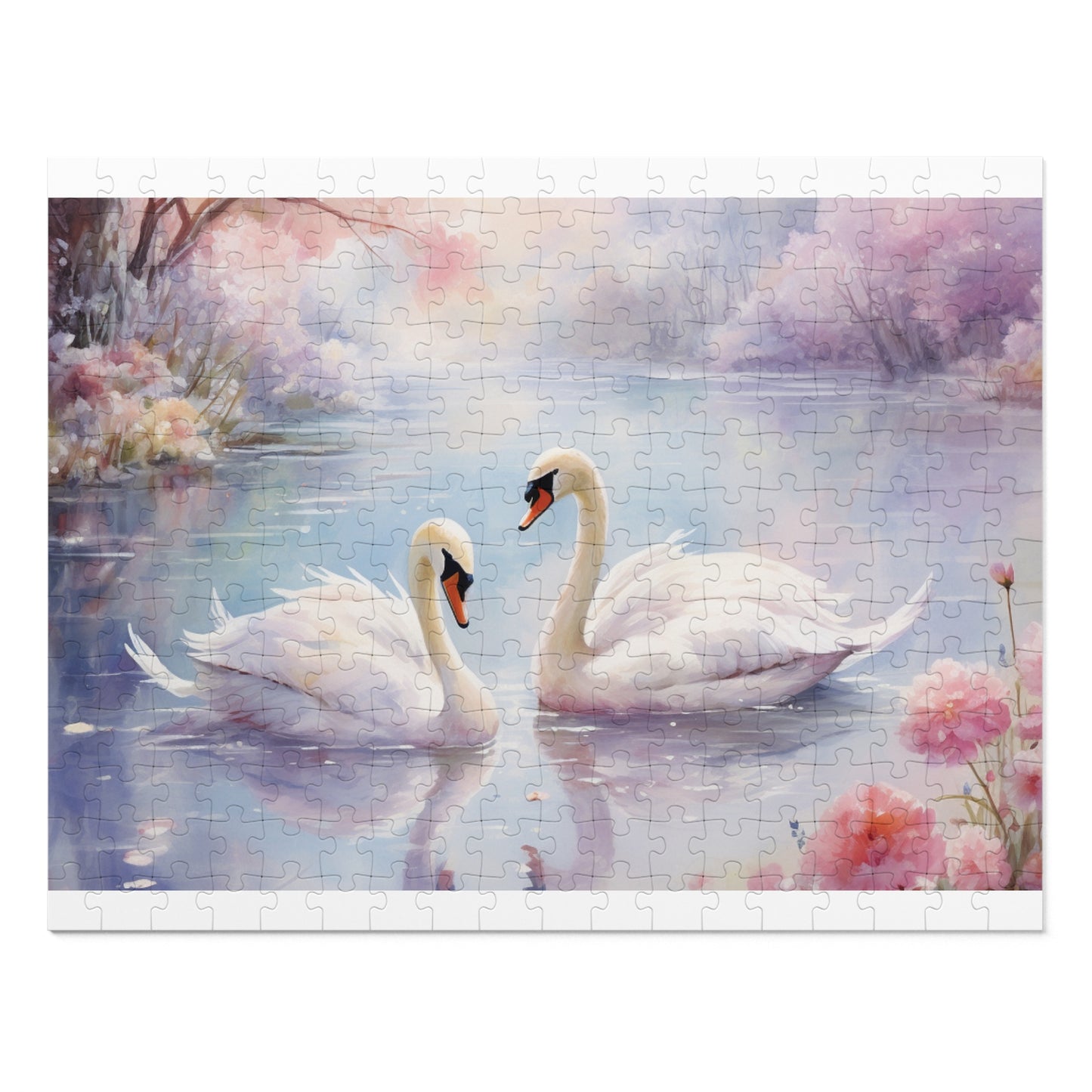 Jigsaw Puzzle, Swan, Personalised/Non-Personalised (30, 110, 252, 500,1000-Piece)