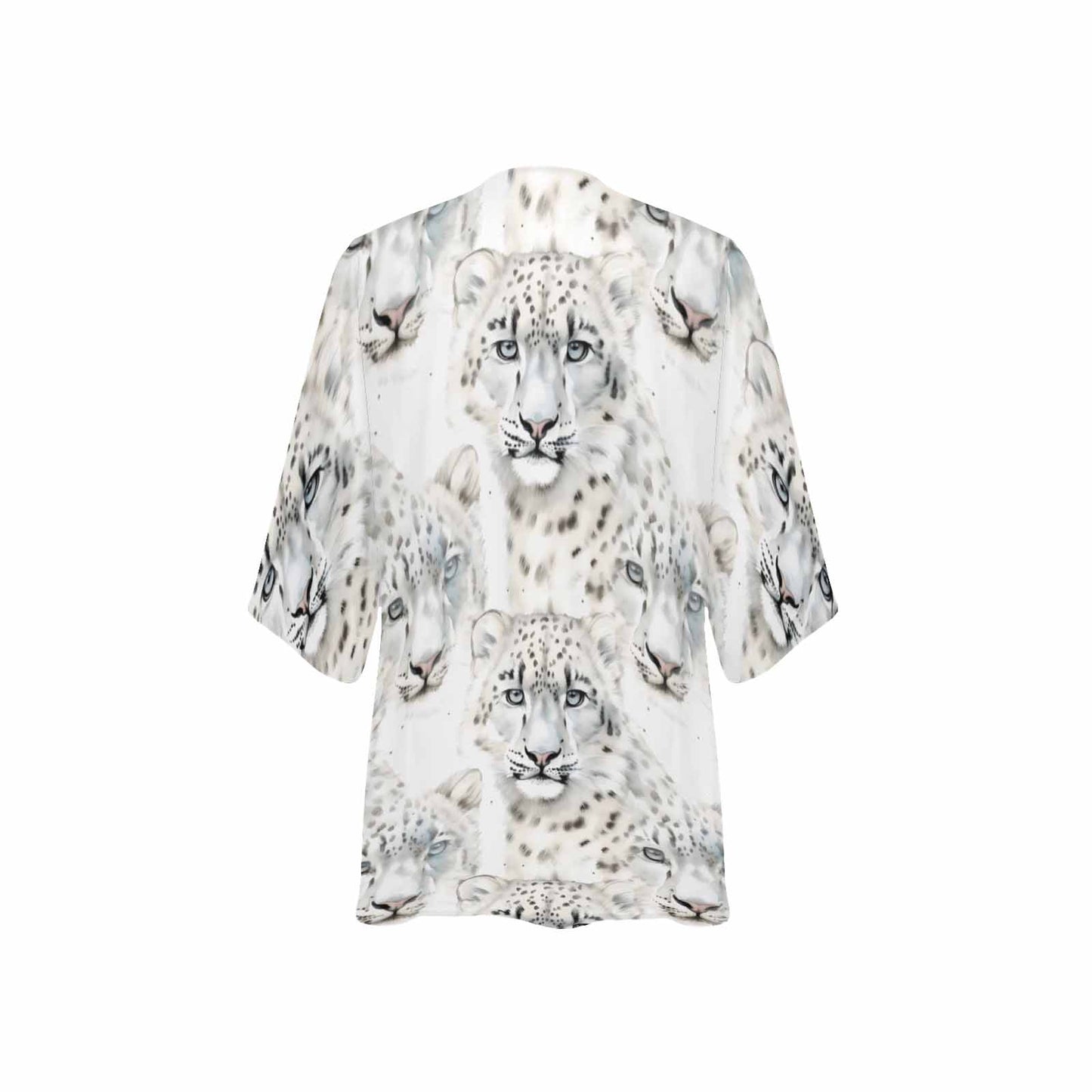 Leopard  Women's Kimono Chiffon Cover Up