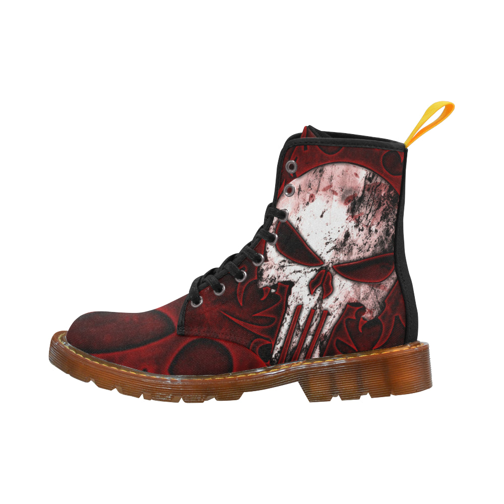 Women Evil Skull Martin Boots For Women Model 1203H