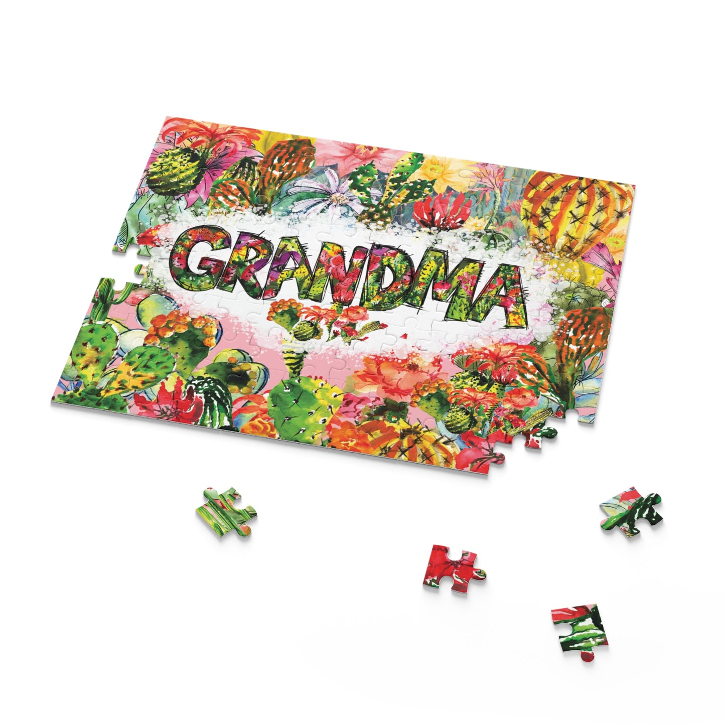 Personalised/Non-Personalised Puzzle, Tropical Grandma (120, 252, 500-Piece)