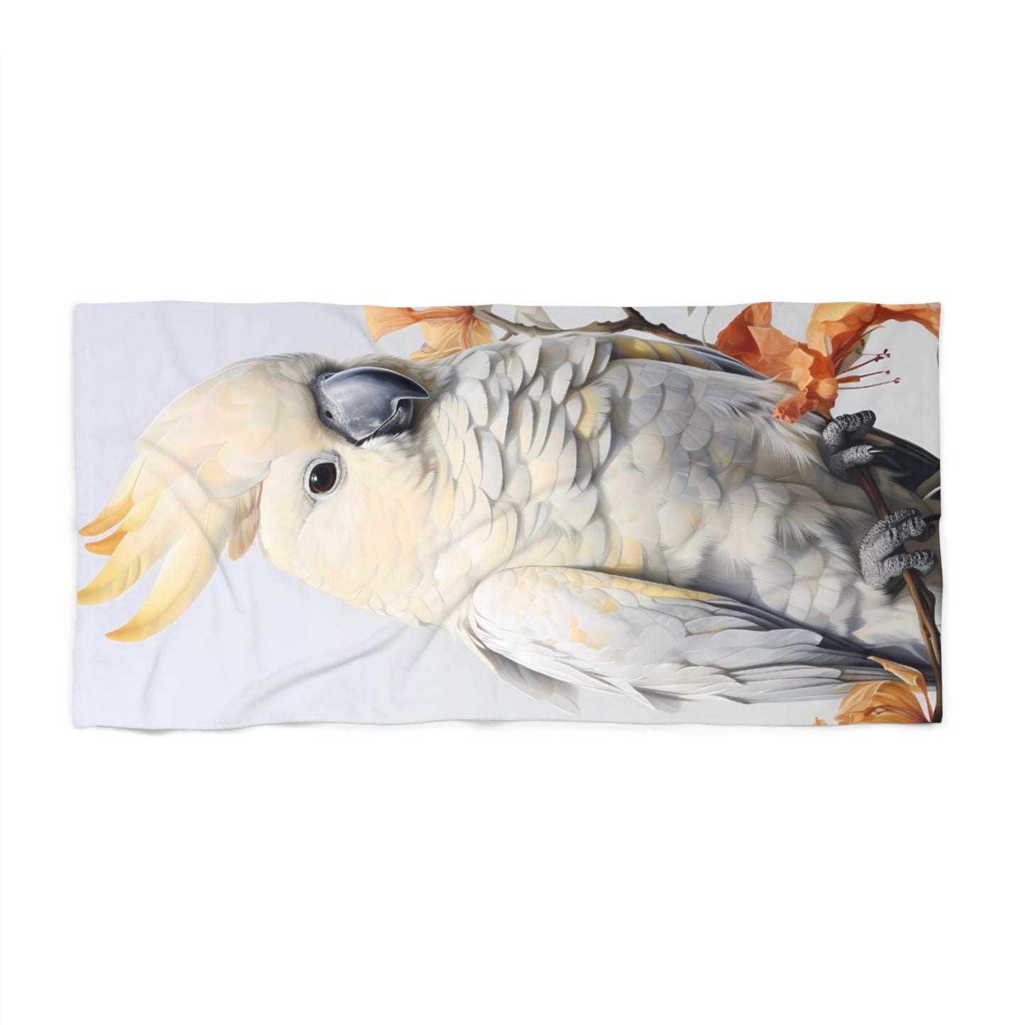 Beach Towel, Australian Animals, Cockatoo, Polycotton Towel, 2 sizes Available