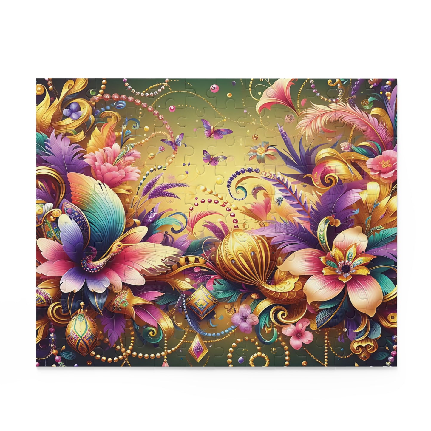 Personalised/Non-Personalised Puzzle, Floral (120, 252, 500-Piece)