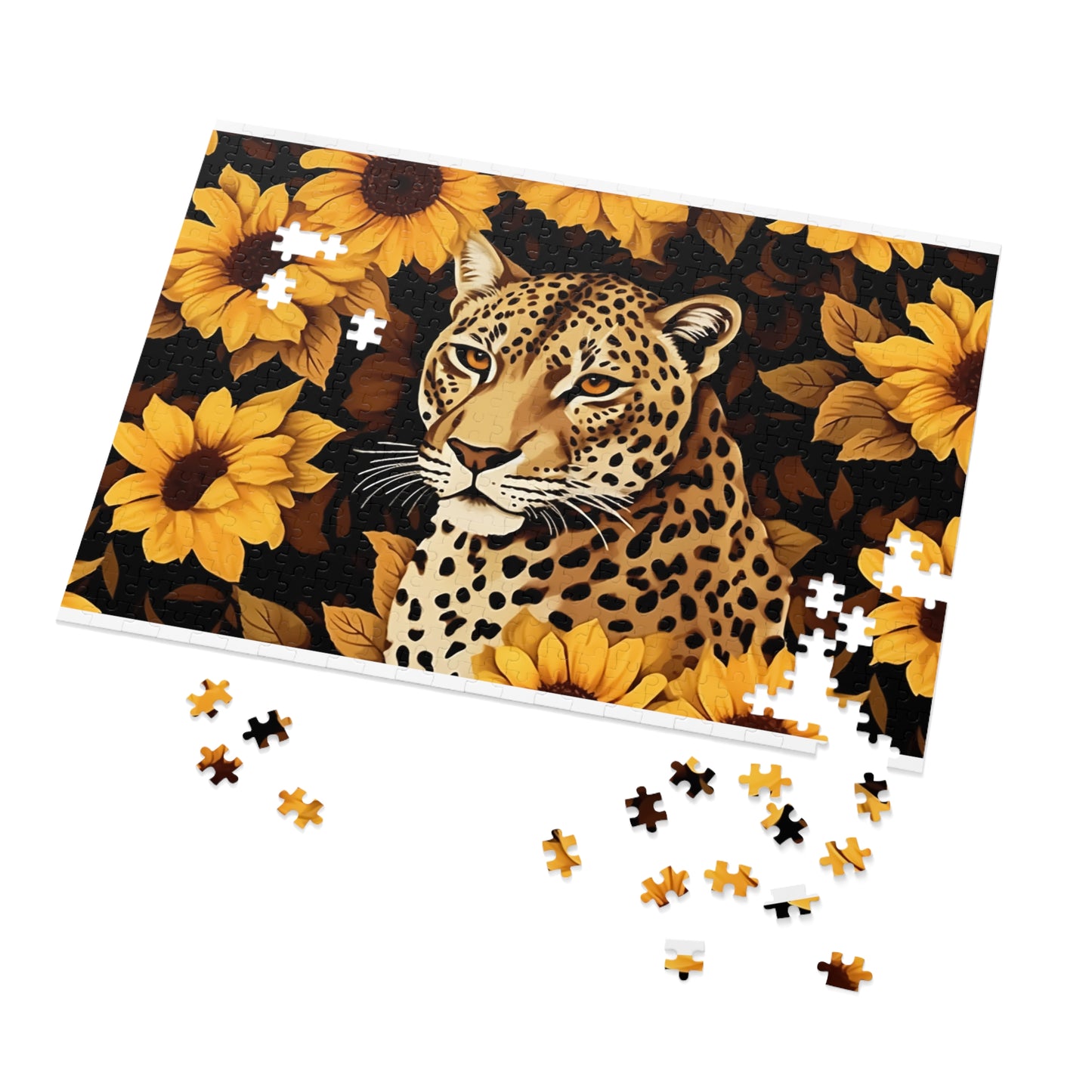 Jigsaw Puzzle, Leopard, Personalised/Non-Personalised (30, 110, 252, 500,1000-Piece)