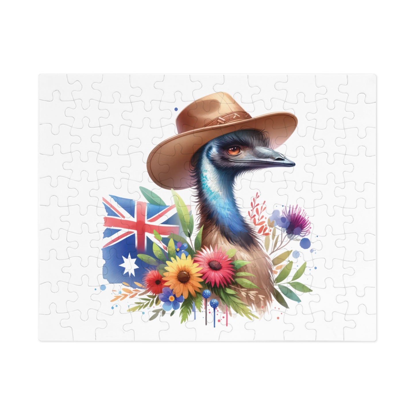 Jigsaw Puzzle in Tin, Australian Animals, Emu, Personalised/Non-Personalised, awd-1321 (30, 110, 252, 500,1000-Piece)