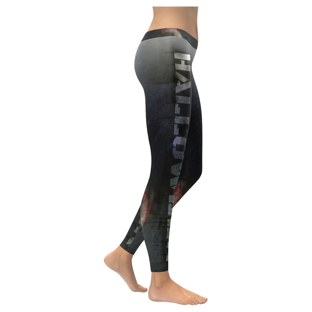 halloween zombie Women's Low Rise Leggings (Invisible Stitch)