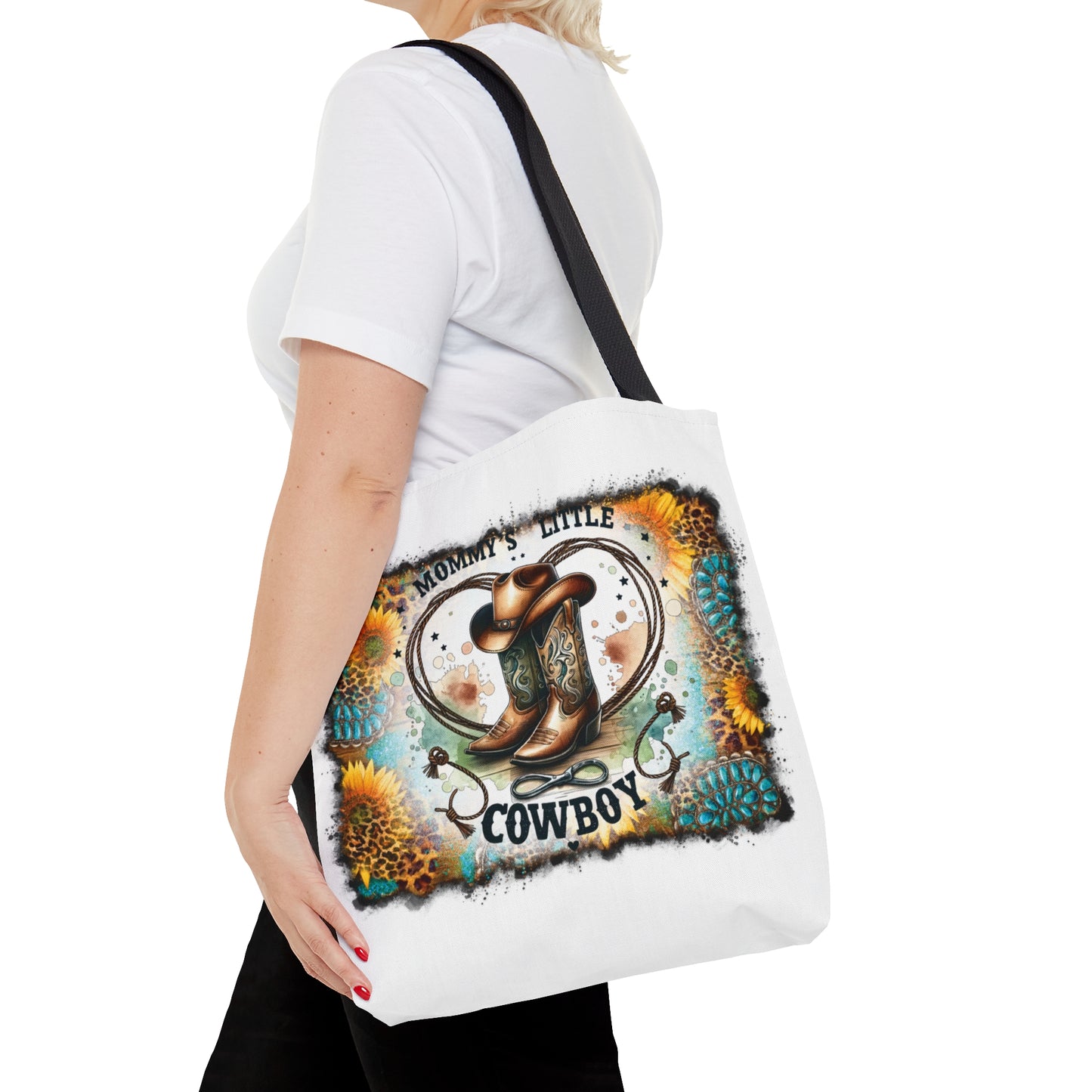 Tote Bag, Western, Mummy's little Cowboy