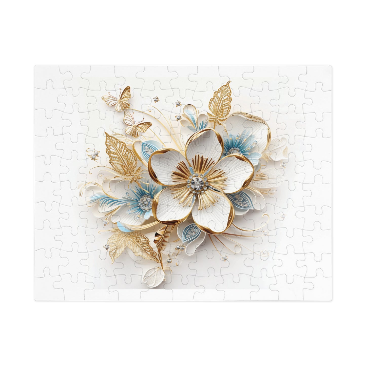 Jigsaw Puzzle, Floral, Personalised/Non-Personalised (30, 110, 252, 500,1000-Piece)