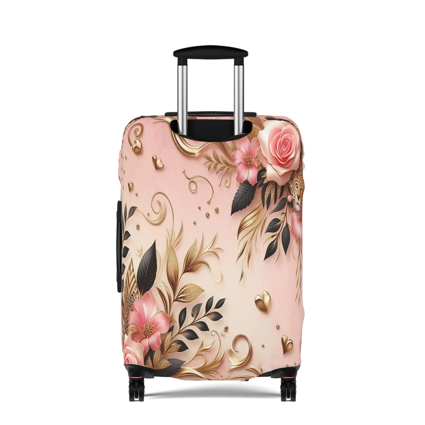 Luggage Cover, Floral Leopard, awd-3080