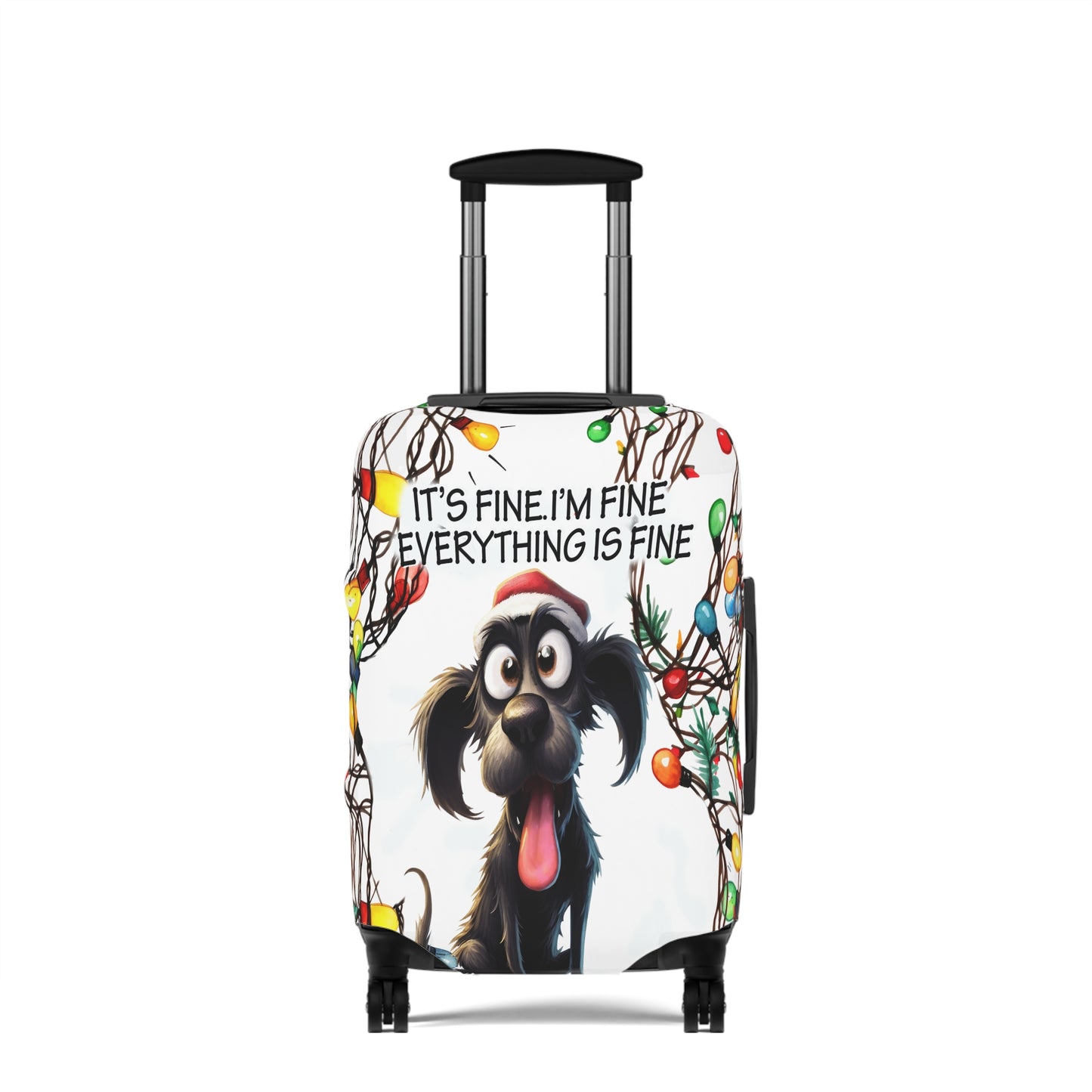 Luggage Cover, Dog I'm Fine everything is fine, awd-1163